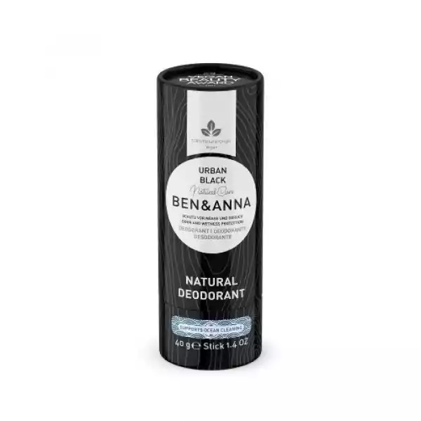 Dezodorant W Sztyfcie Na Bazie Sody Urban Black Eco 40 G - Ben &