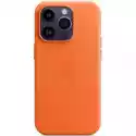 Apple Etui Apple Leather Case Magsafe Do Iphone 14 Pro Pomarańczowy