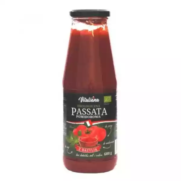 Passata Pomidorowa Z Bazylią Bio 680 G - Naturavena