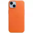 Etui Apple Leather Case Magsafe Do Iphone 14 Pomarańczowy