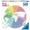 Ravensburger  Puzzle Okrągłe 500 El. Circle Of Colors. Paleta Kolorów. Mandal
