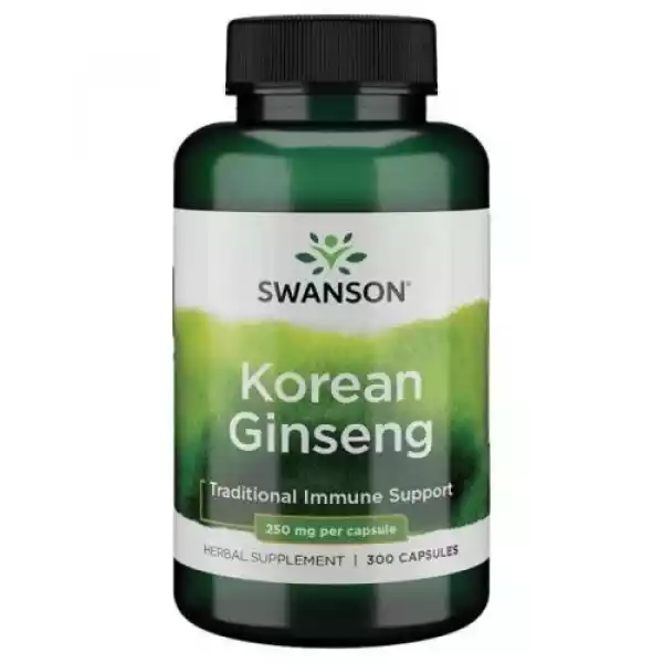 Ginseng - Żeń-Szeń 250 Mg 300 Kaps. Swanson