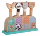 Zabawka Drewniana (Pop Up Animals) Dla Dzieci Od 12 Miesiąca Życ