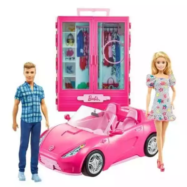 Lalka Barbie Garderoba I Kabriolet Gvk05