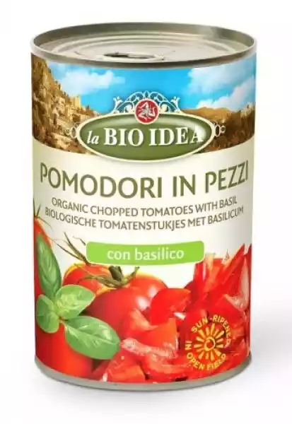 Pomidory Krojone Z Bazylią Bio 400 G (240 G) (Puszka) - La Bio I