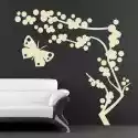 Wally Piekno Dekoracji Naklejka Drzewo Motyl 1310