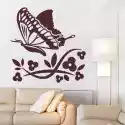 Wally Piekno Dekoracji Naklejka Kwiatki Motyl 1312