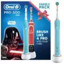Szczoteczka Rotacyjna Oral-B Pro 500 + D100 Kids Star Wars