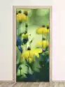 Wally Piekno Dekoracji Fototapeta Na Drzwi Żółte Kwiaty P75