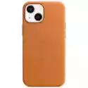 Etui Apple Leather Case Magsafe Do Iphone 13 Mini Złocisty Brąz