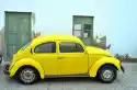 Wally Piekno Dekoracji Fototapeta Na Ścianę Mały Żółty Samochodzik Garbus Fp 2379