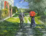 Reprodukcja Chemin Montant, Gustave Caillebotte