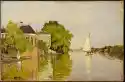 Reprodukcja Houses On The Achterzaa, Claude Monet
