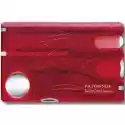 Niezbędnik Victorinox Swisscard Nailcare 0.7240.t Czerwono-Srebr
