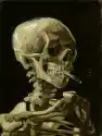 Reprodukcja Head Of A Skeleton With A Burning Cigarette, Vincent