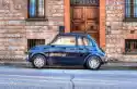 Wally Piekno Dekoracji Fototapeta Na Ścianę Stalowo Niebieski Samochód Fiat 500 Fp 4761