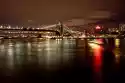 Wally Piekno Dekoracji Fototapeta Na Ścianę Roziskrzony Most Nad Nowojorską Rzeką Fp 49