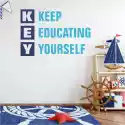 Szablon Na Ścianę Key: Keep Educating Yourself 1953
