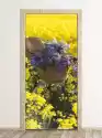 Wally Piekno Dekoracji Fototapeta Na Drzwi Rower Pośród Kwiatów Fp 6281