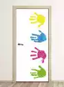 Wally Piekno Dekoracji Fototapeta Naklejka Na Drzwi Graffiti Kolorowe Dłonie Fp 6323
