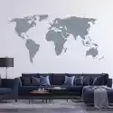 Naklejka Na Ścianę Mapa Świata 06