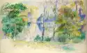 Reprodukcja View Of A Park, Auguste Renoir