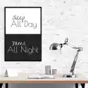 Wally Piekno Dekoracji Plakat Sleep All Day Dance All Night 015