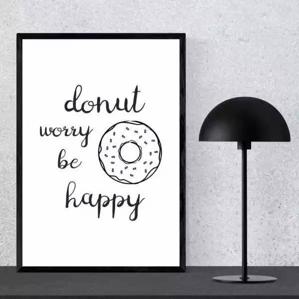 Plakat Donut Worry Be Happy 251