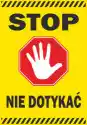 Naklejka Stop, Nie Dotykać