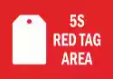 Wally Piekno Dekoracji Naklejka 5S Red Tag Area N095