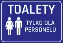 Wally Piekno Dekoracji Naklejka Toalety Tylko Dla Personelu