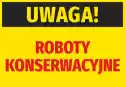 Wally Piekno Dekoracji Naklejka Uwaga Roboty Konserwacyjne