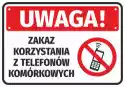 Naklejka Zakaz Korzystania Z Telefonów Komórkowych N529