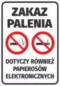 Wally Piekno Dekoracji Naklejka Zakaz Palenia, Dotyczy Również Papierosów Elektroniczny