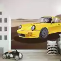 Wally Piekno Dekoracji Tapeta Na Ścianę Żółte Klasyczne Auto Sportowe 0354
