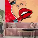 Wally Piekno Dekoracji Tapeta Na Ścianę W Stylu Pop-Art Usta, Szminka 0392
