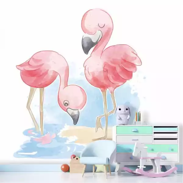 Tapeta Do Pokoju Dziecka Flamingi 0494