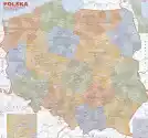 Wally Piekno Dekoracji Administracyjna Mapa Polski Nakładka Magnetyczna