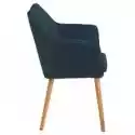 Krzesło Z Podłokietnikami Nora Granatowe Skandynawskie