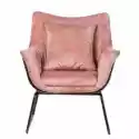 Malo Design Fotel Na Płozach Satin 79 Cm Pudrowy Róż Welur