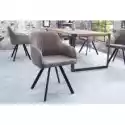 Krzesło Do Jadalni Lucca Szare Mikrofibra
