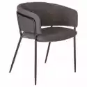 Krzesło Konnie Ciemnoszare Sztruks