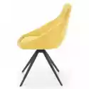Krzesło Tapicerowane K431 Żółte/czarne