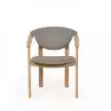 Krzesło Drewniane Lagosa Z Podłokietnikami Szare/buk