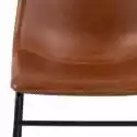 Krzesło Do Jadalni Oregon Brązowe Vintage