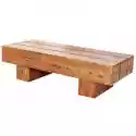 Masywny Drewniany Stolik Kawowy Bolt 100 Cm Sheesham Handmade