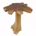 Stolik Kawowy Root 60 Cm Drewno Tekowe