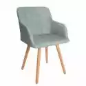Krzesło Do Jadalni Scandinavia Zielone Z Podłokietnikami
