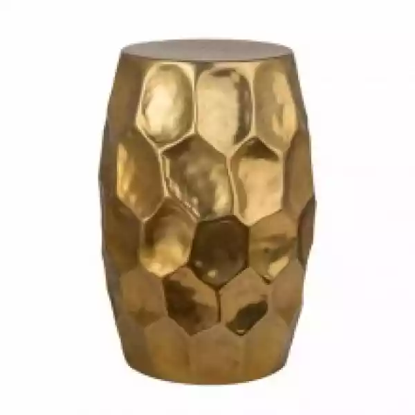 Stolik Aluminiowy Organic Orient 30 Cm Złoty