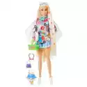 Mattel Lalka Barbie Extra Komplet W Kwiatki Hdj45